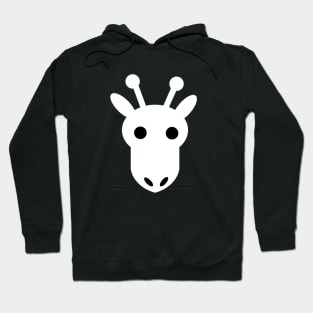 Shapes of Majesty - Black and White Giraffe Hoodie